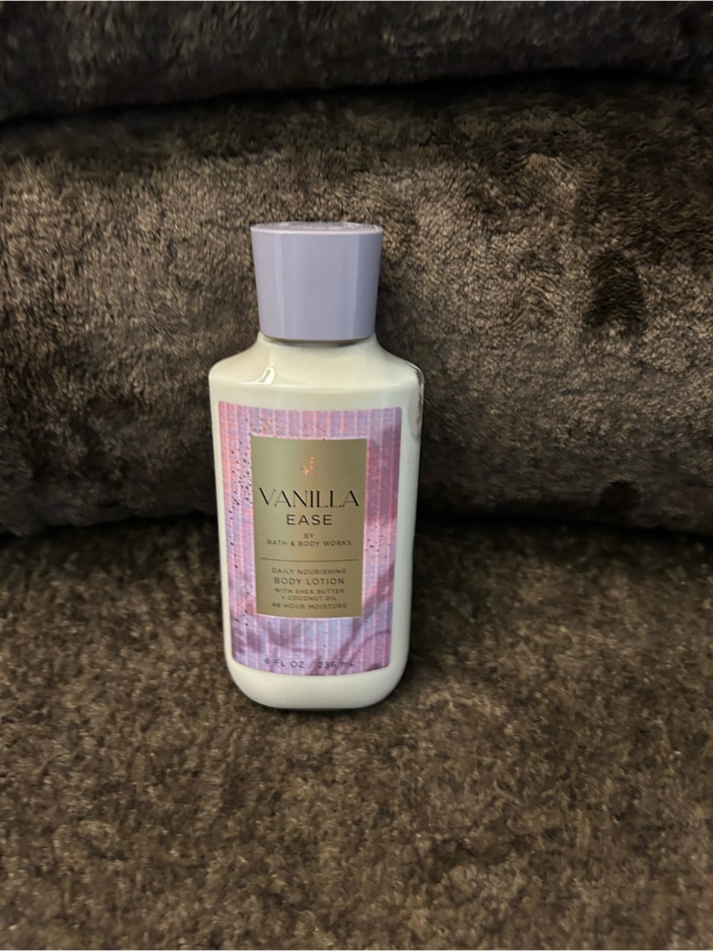 Bath & Body Works Vanilla Ease Body Lotion - Lavender Cap, Light Purple Label